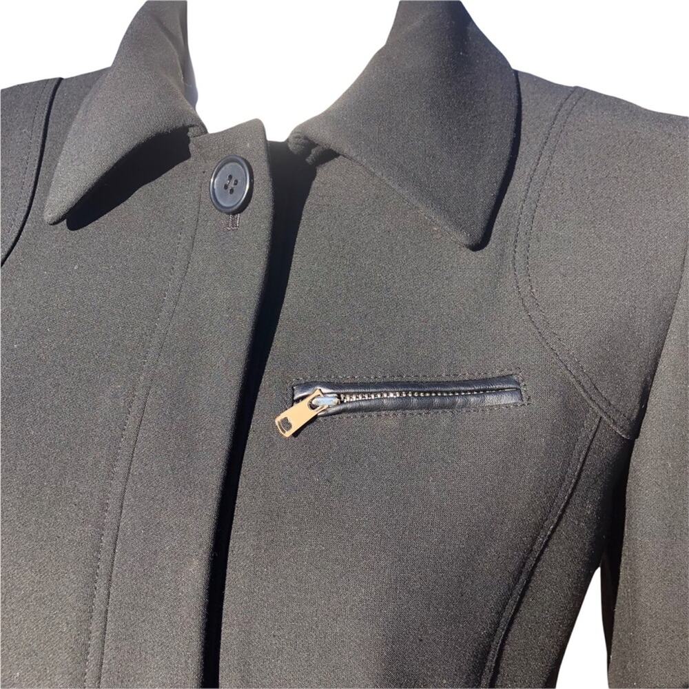 Ann Taylor Lined Jacket Zip & Button Closure Pock… - image 3